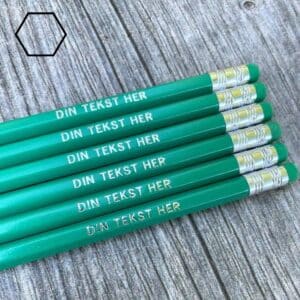 Grønne blyanter med tryk