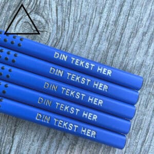 Blå Grip Faber Castell blyanter med navn