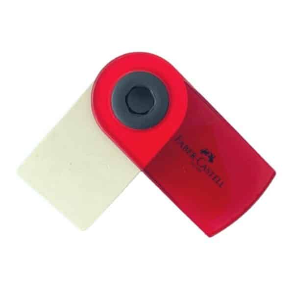 Faber-Castell Viskelæder Mini Sleeve Rød