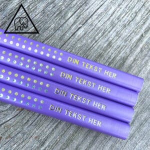 Lilla Faber Castell Jumbo Grip blyanter med navn