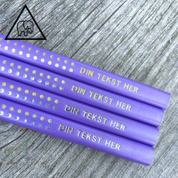 Lilla Faber Castell Jumbo Grip blyanter med navn