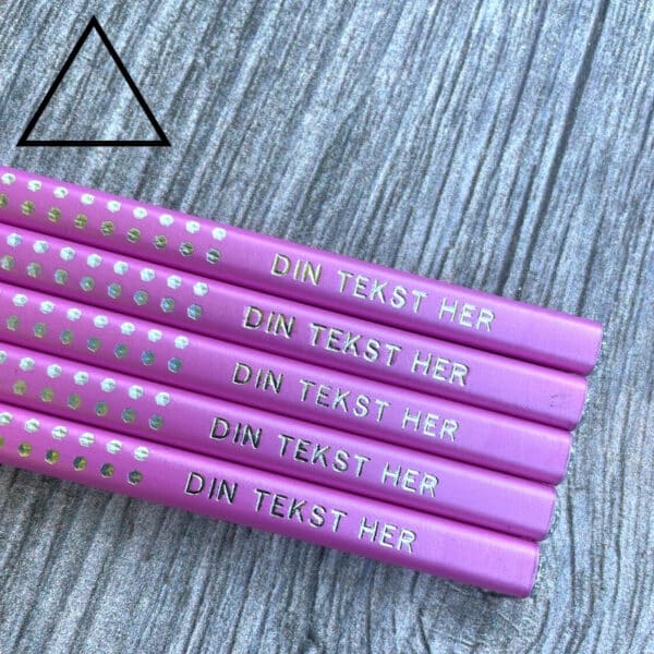 Pink Faber Castell Grip blyanter Sparkle