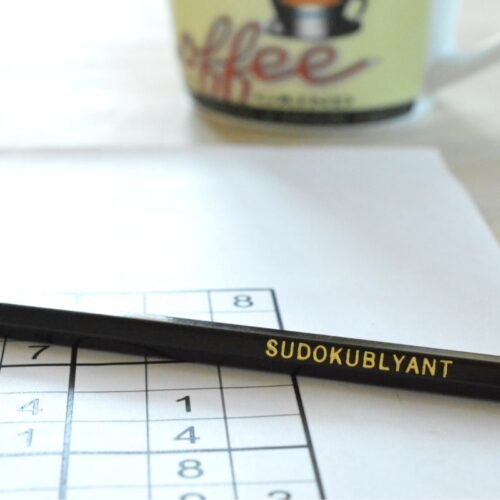 Sudoku-blyant sæt med 4 stk. Gaveidé