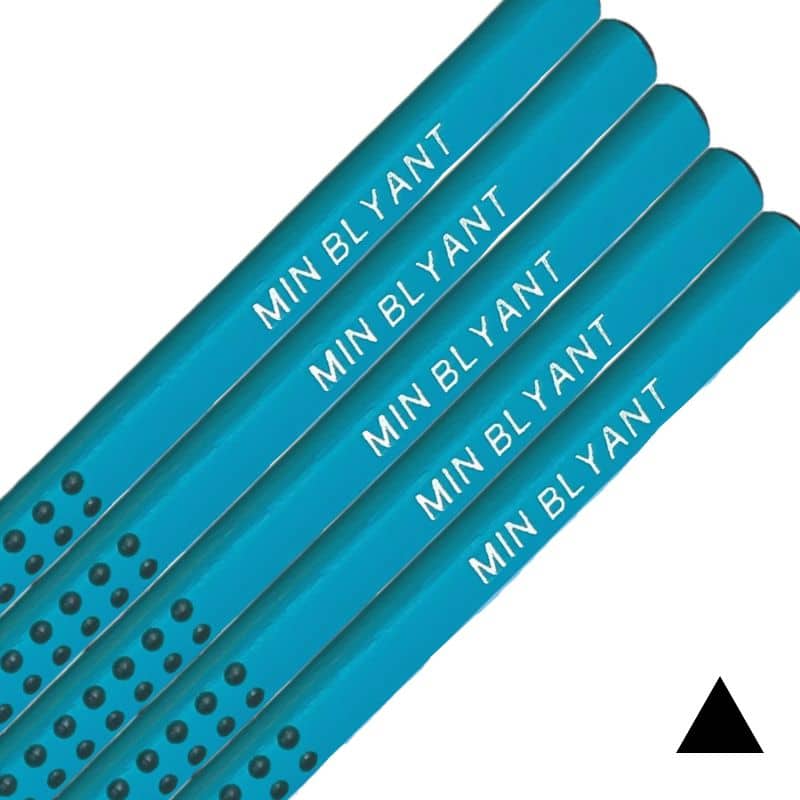 Turquoise grip pencils from Faber-Castell