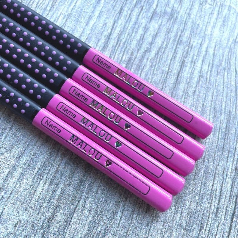 faber-castell-black-pink-grip-pencils-name