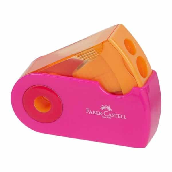 faber-castell-sleeve-dobbelt-blyantspidser-pink