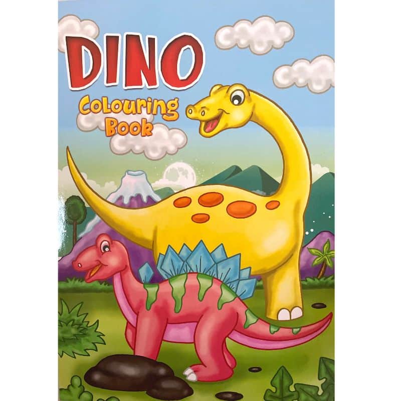 Malebog til børn med dinosauere
