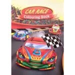Coloring book for children with racing cars