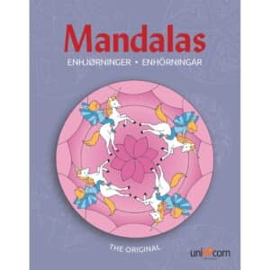 mandalas-målarböcker-boern-unicorn