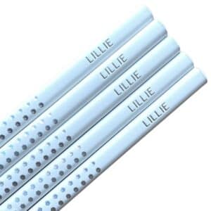 Hvite Faber Castell Grip blyanter med navn
