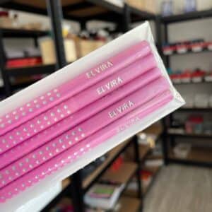 elvira-pink-grip-pencils-with-name-5-pcs