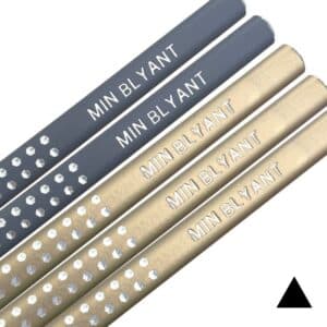 Mix Grip blyanter med navn. Sperkle Faber-Castell. 5 stk