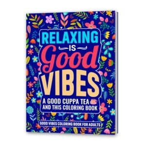 Coloring book for adults A4. Motivational words. 40 pages