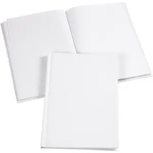 Hvid A5 notesbog, som du selv kan dekorere