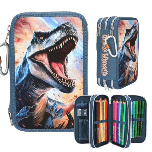 Dino World Trippel Penalhus med T-Rex